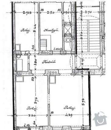 Celková rekonstrukce 3+1 93m2: Puvodni_dispozice