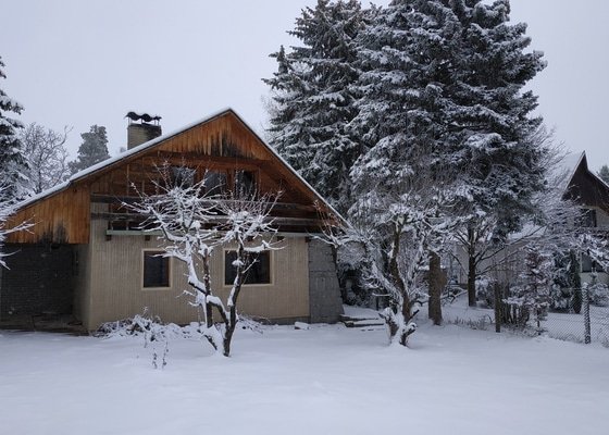 Rekonstrukce sedlové střechy chaty 110m2