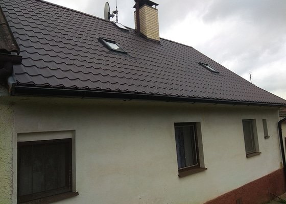 Výměna krytiny střechy a rekonstrukce komínu