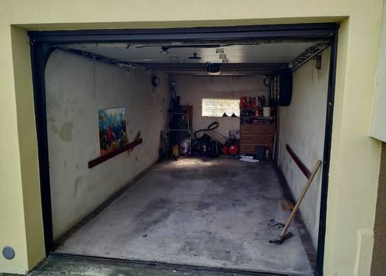 Betonová litá podlaha do garáže - stav před realizací