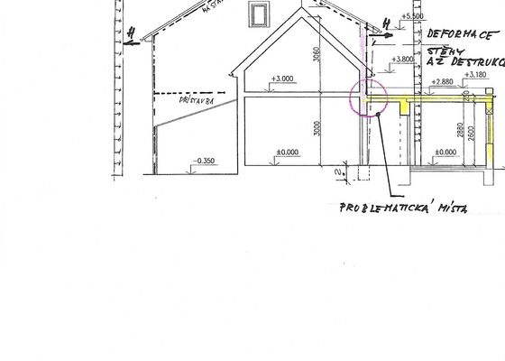 Statický Statický posudek - vliv odbourání části domu
