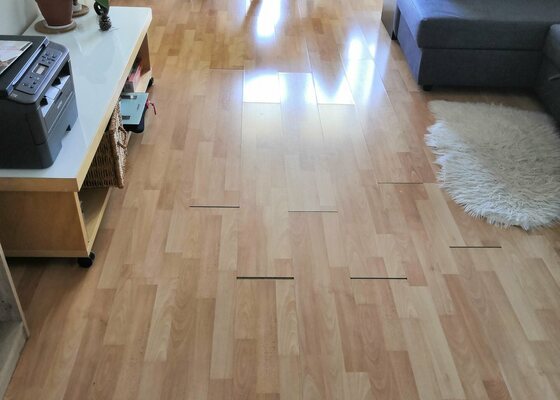 Položení plovoucí laminátové podlahy 40 m2