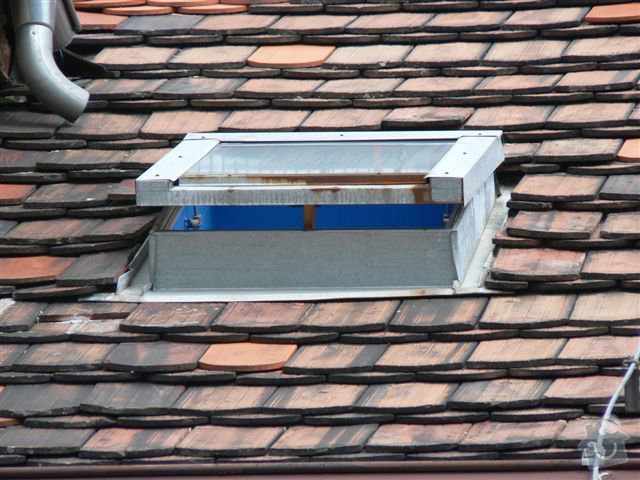 Výškové práce - oprava střechy: P1110347