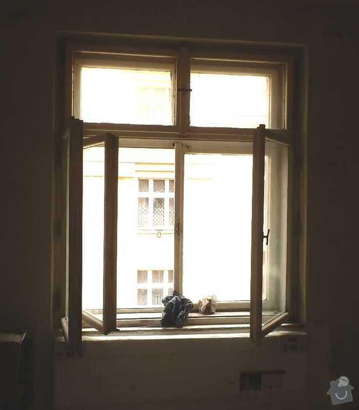 Lakovani oken a dveri, vymalovani bytu: okno-1