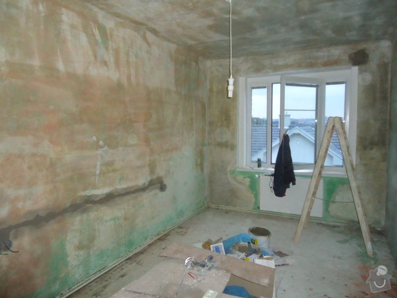 Vyštukování a vymalování pokoje a drobné elektroinstalace + SDK podhled na stropě: DSC02532