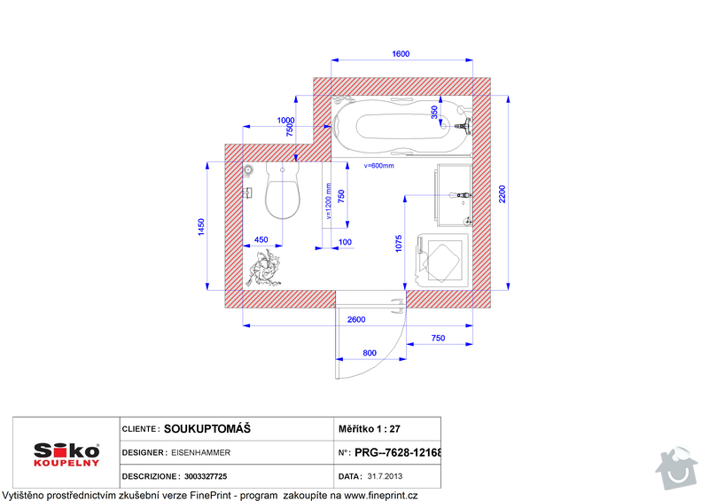 Rekonstrukce koupelny: Plan_-_SOUKUP_TOMAS_3003327725_