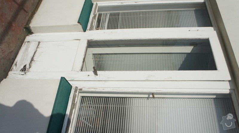 Oprava vnějších dřevěných dveří na terasu včetně prahu: DSC05972