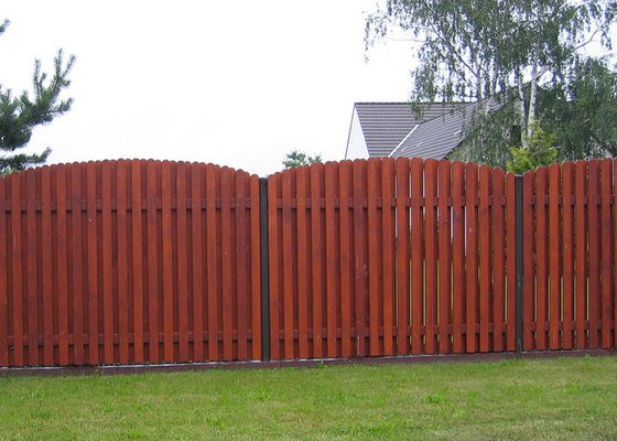 Dřevěný plot - stav před realizací