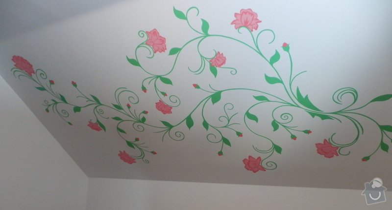 Malování na zeď v dětském pokoji: Kvety_2