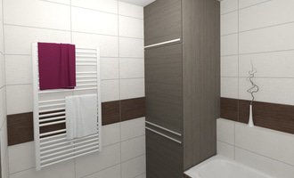 Dvě koupelny v novostavbě bytu