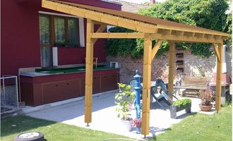 Pergola cca 25m2 - stav před realizací