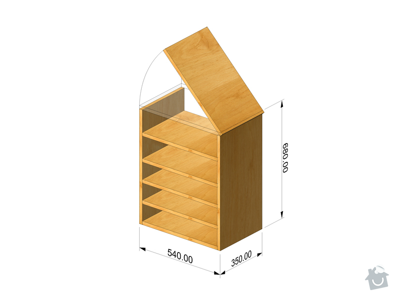 Truhlářské práce - police a skříňka: 02