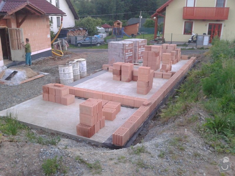 Výstavba hr. stavby garáže - Porotherm 24 Dryfix: IMG_20130611_210729