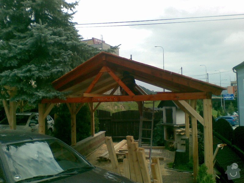 Pergola 8x8 m, stání pro auta 6x6 m : Pergola_rts_23092011