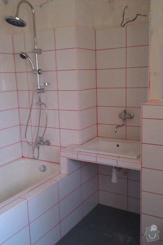 Byt 2+1, 57 m2 - koupelna + zednické práce: 2013-07-14_15.37.00