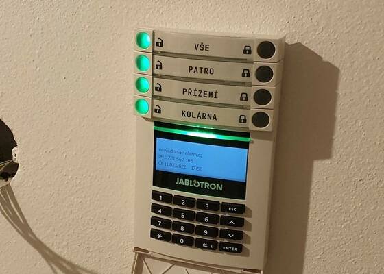 Instalace zabezpečovacího systému Jablotron JA-100