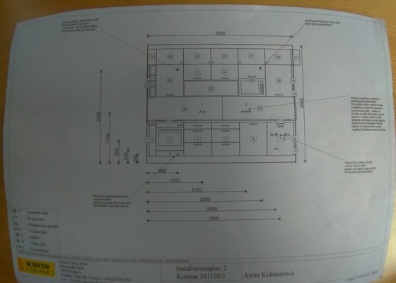 Příprava elektroinstalace a vodoinstalace na kuchyň