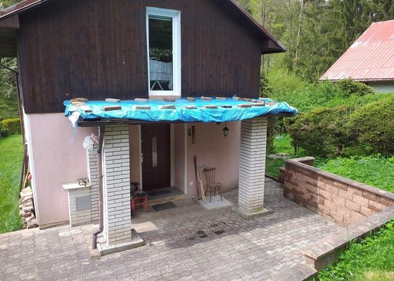 Oprava balkonu - terasy - stav před realizací