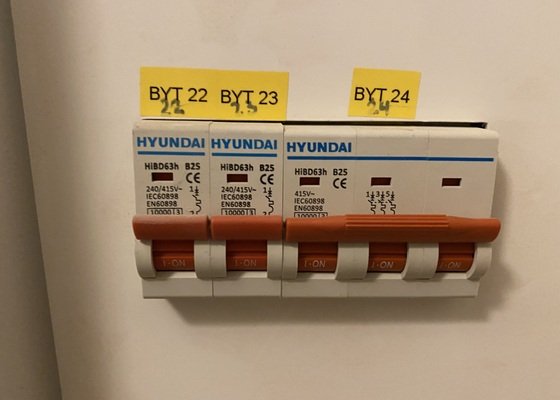 Elektroinstalace do bytu 2+kk, 44 m2