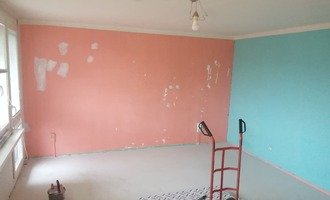 Vymalování bytu (4 pokoje) a oprava zdí