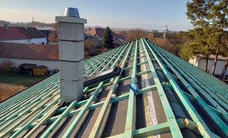 Střecha novostavby, půdorys 16x10m