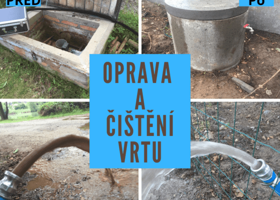 Čištění a oprava vrtu - Chotěboř