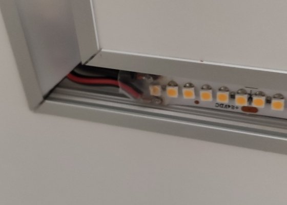 Oprava LED pásku - stav před realizací
