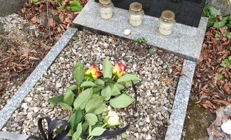 Úprava urnového hrobu na Vinohradském hřbitově - stav před realizací