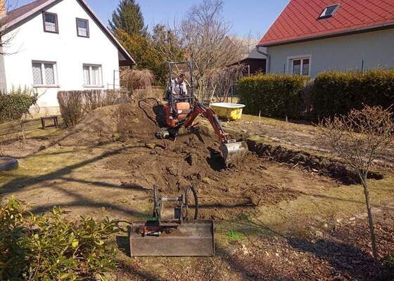 Vyhotovení podkladu pod pergolu