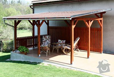 Pergola u domu 4x 6 m , Plzeň, Křimice: pergola