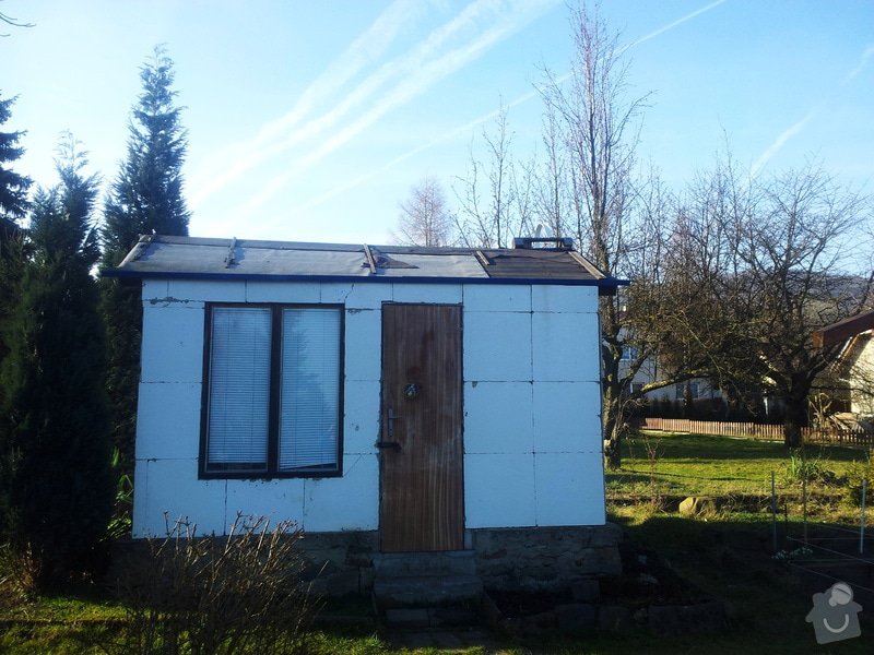 Střecha chatičky - zbourat původní a stavba nové: 20140310_155305