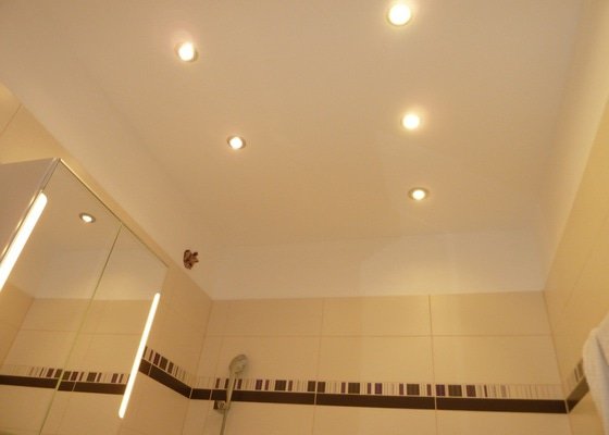 Instalace osvetleni v koupelne a WC