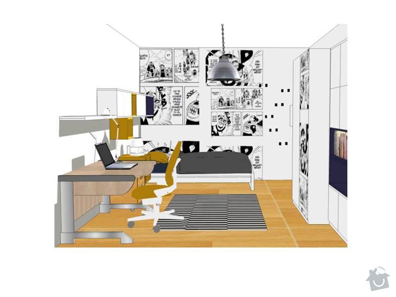 Návrh obývacího a dětského pokoje: Snimek5