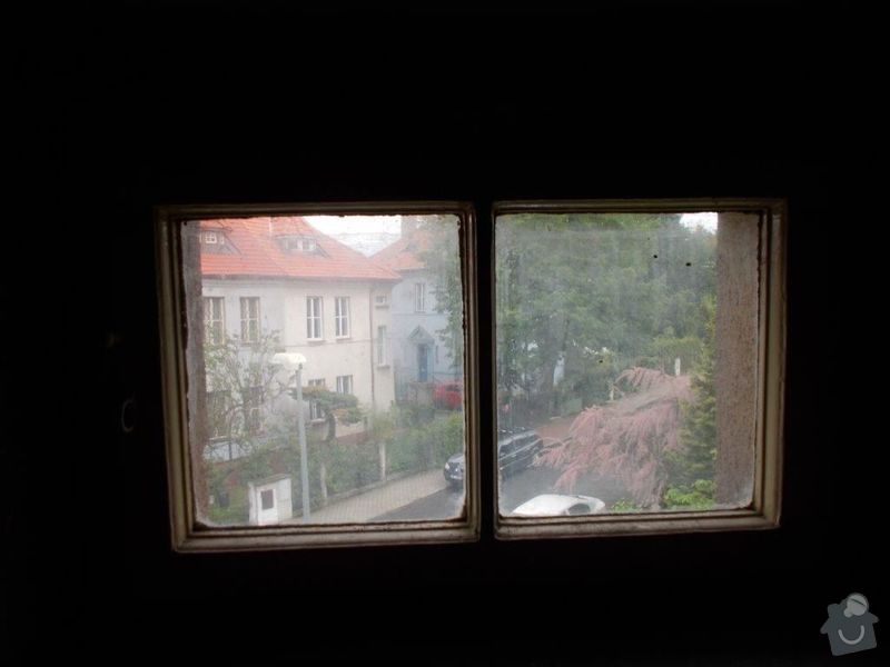 Výroba a montáž dřevěných oken: OknoJVu_schodu