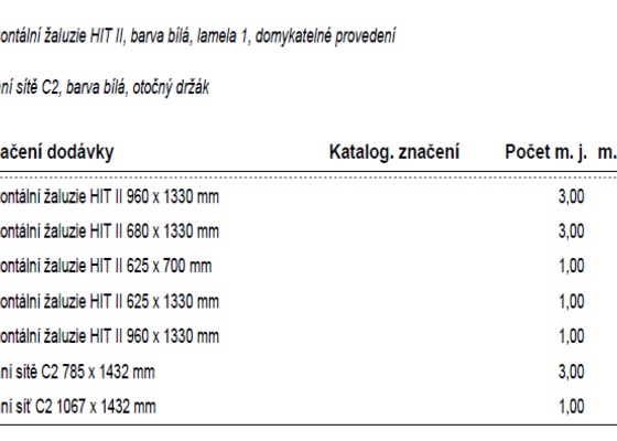 Žaluzie + sítě proti hmyzu