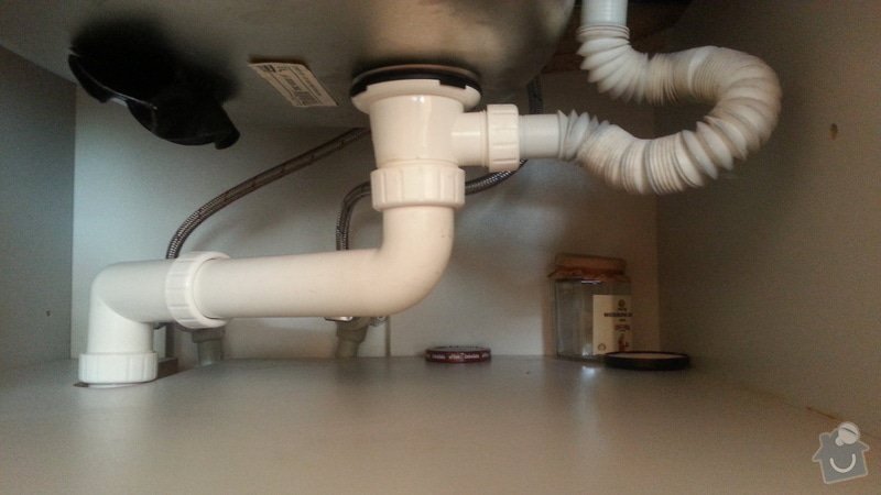 Vodoinstalace - přívod a odvod vody pro myčku: 20140617_184845