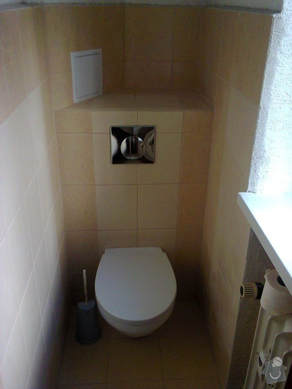 Rekonstrukce koupelny+wc.Panelový dům: fotografie76