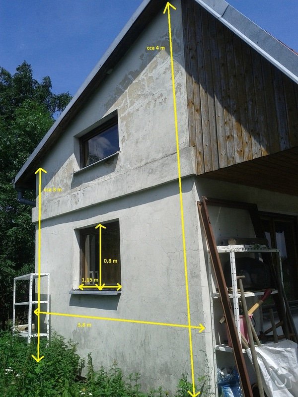 Zednické a instalatérské práce na chatě v Kletné: zed_2
