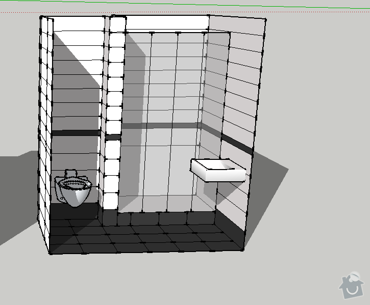 Obklad koupelny a kuchyně: 1