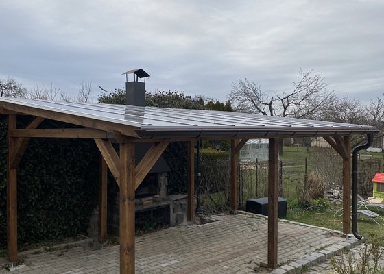 Dřevěná pergola 6x3 metry