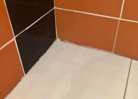 Oprava sprchového koutu - spary podlahovych dlazdic