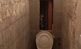 Rekonstrukce koupelny a záchodu - stav před realizací