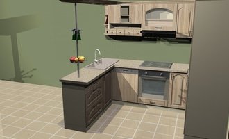 Výstavba kuchyně v bytě - stav před realizací