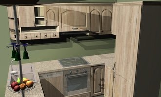Výstavba kuchyně v bytě - stav před realizací