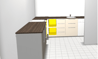 Montáž a instalace kuchyně Ikea - stav před realizací
