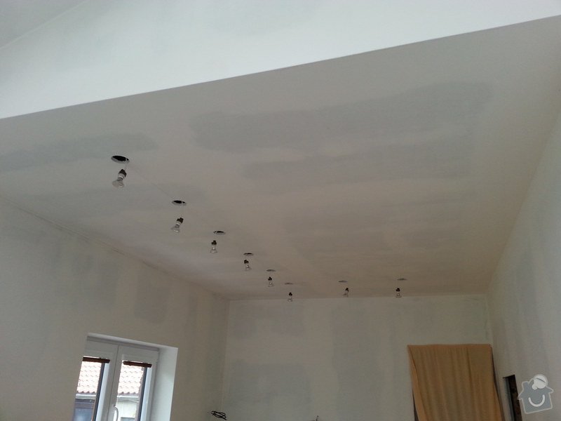 Vytvoření stěn a stropů v kuchyni a koupelně: 20140605_184528