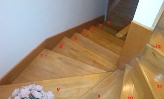 Renovace (oprava) starých schodů - stav před realizací