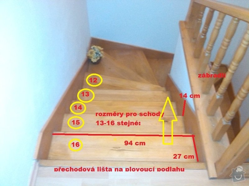 Renovace (oprava) starých schodů: 6