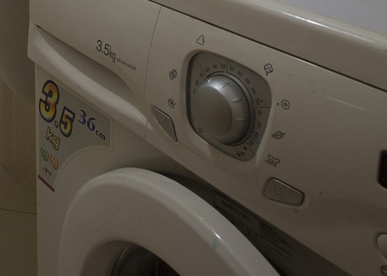 Vyčištění pračky - stav před realizací