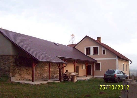 Zateplení systém ECORAW , střecha na stodole